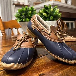 ⭐️ JBU By JAMBU Gwen Garden Fur Lined Rubber Duck SHOES Weather Ready sz 6 EUC